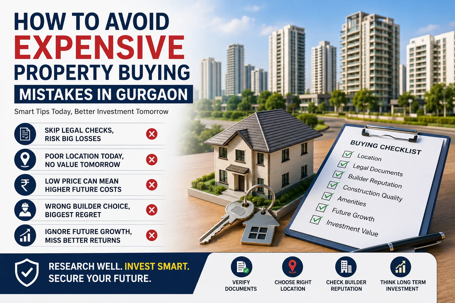 How to Avoid Expensive Property Buying Mistakes in Gurgaon