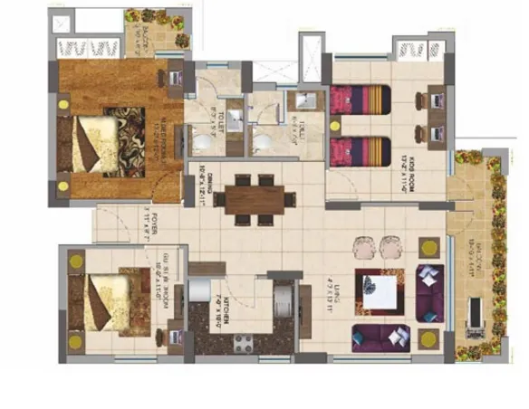 3 BHK on rent in ULM AMANGANI REWARI
